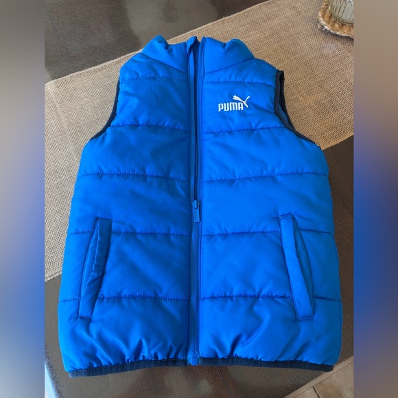 Puma Kids Vibrant Blue Puffer Jacket - Picture 1 of 6